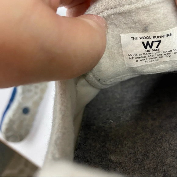 Allbirds Womens 7 Light Gray Wool Runners Athletic Tennis Shoes Lace-up - Picture 7 of 7